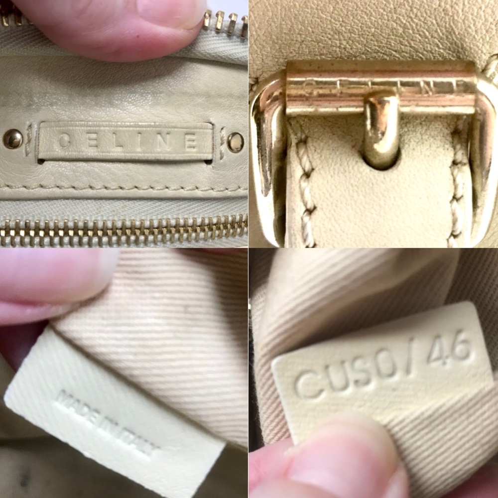 Céline Ivory Calf Boston Bag w/Macadam Hardware - Picture 11 of 11